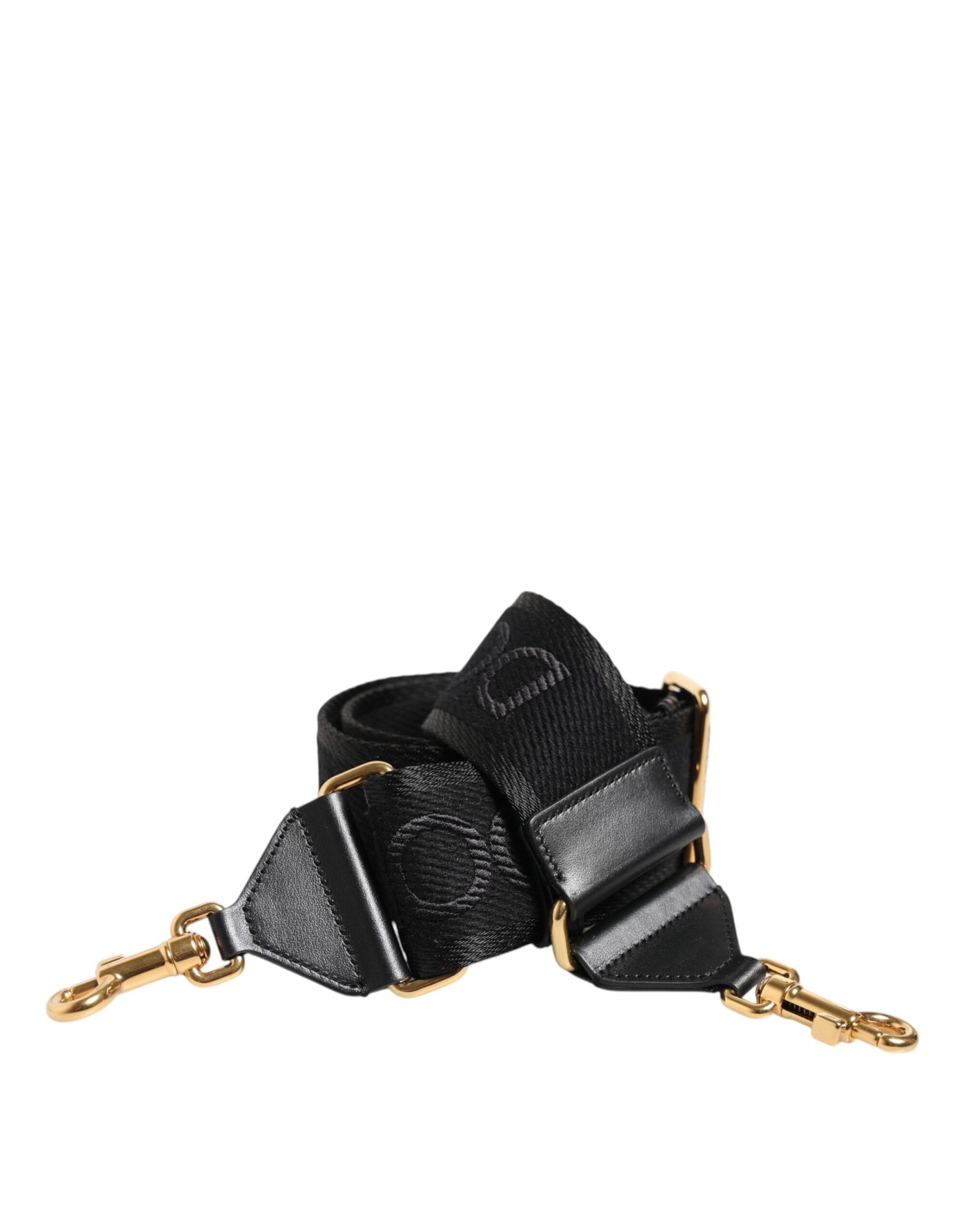 Dolce & Gabbana Schwarze Tasche aus fester Viskose mit Schulterriemen