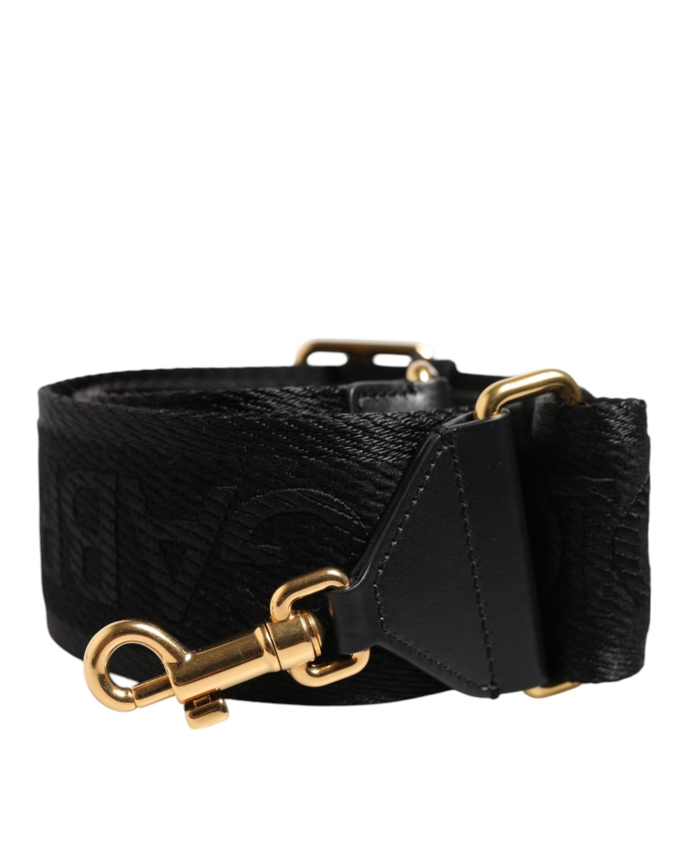 Dolce & Gabbana Schwarze Tasche aus fester Viskose mit Schulterriemen
