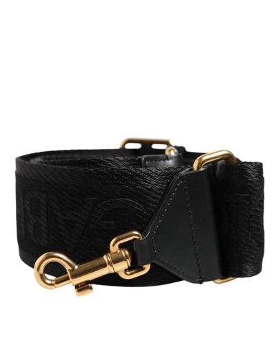Dolce & Gabbana Schwarze Tasche aus fester Viskose mit Schulterriemen