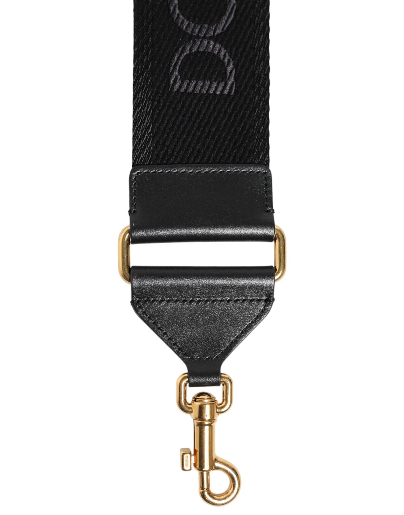 Dolce & Gabbana Schwarze Tasche aus fester Viskose mit Schulterriemen