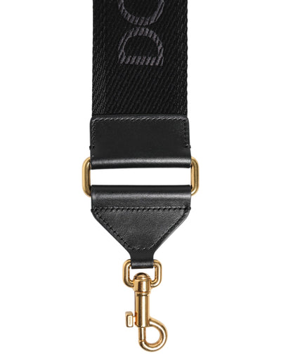 Dolce & Gabbana Schwarze Tasche aus fester Viskose mit Schulterriemen
