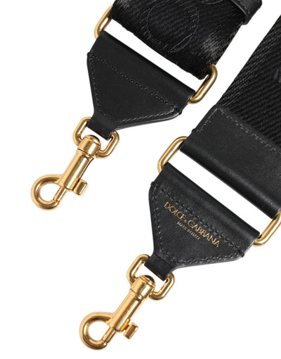 Dolce & Gabbana Schwarze Tasche aus fester Viskose mit Schulterriemen