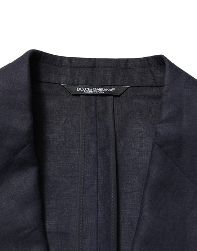 Dolce & Gabbana Dunkelblauer einreihiger Herren Anzug Blazer