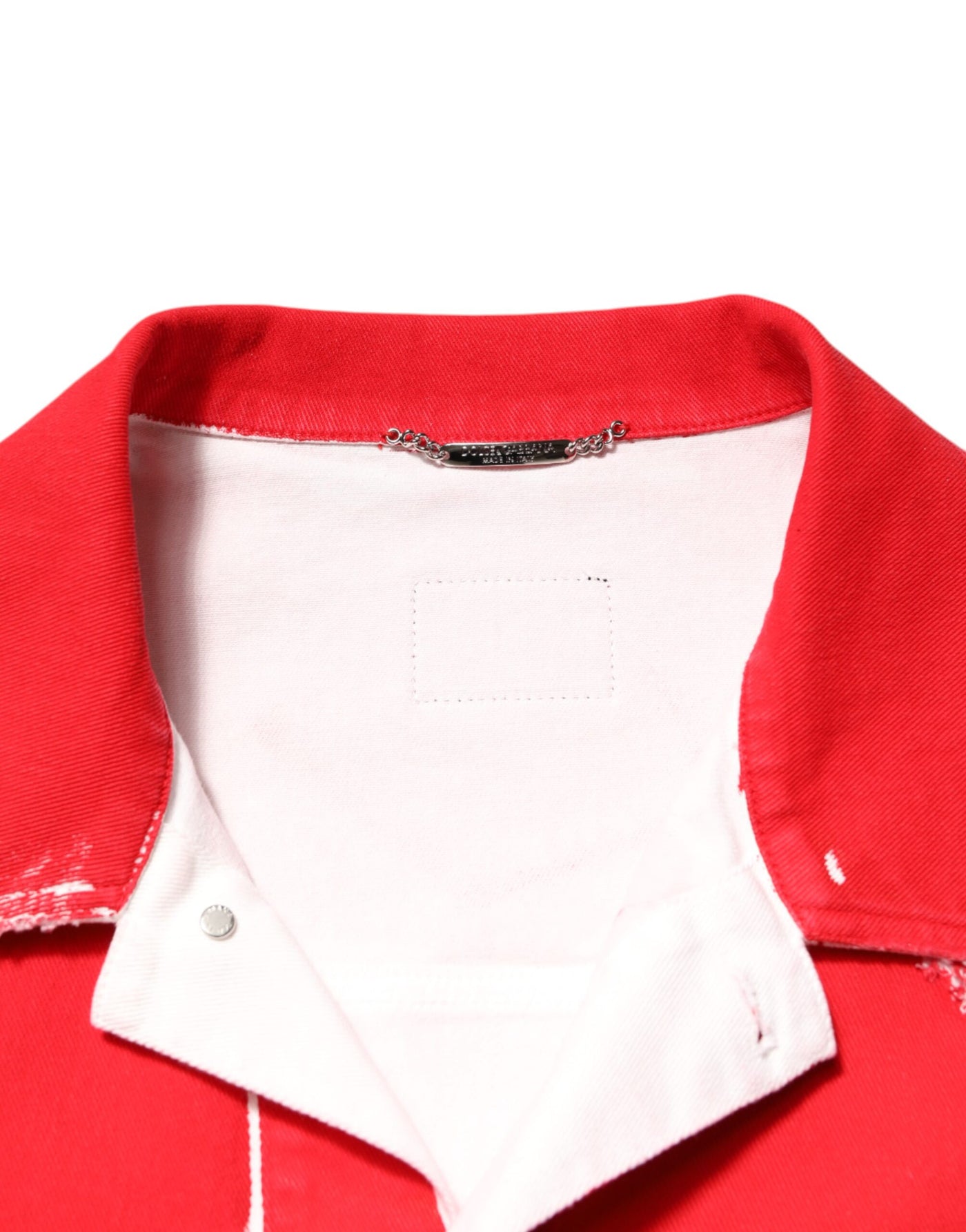 Dolce & Gabbana Rote ärmellose Logo-Plaketten-Weste