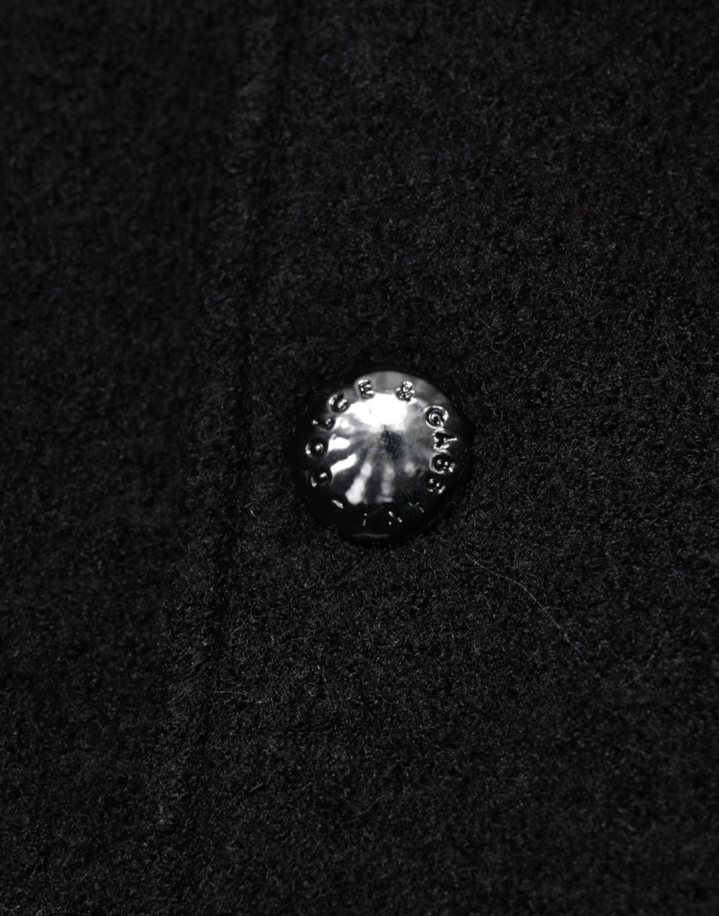 Dolce & Gabbana Schwarze Bomberjacke mit Logo-Plakette aus Wolle