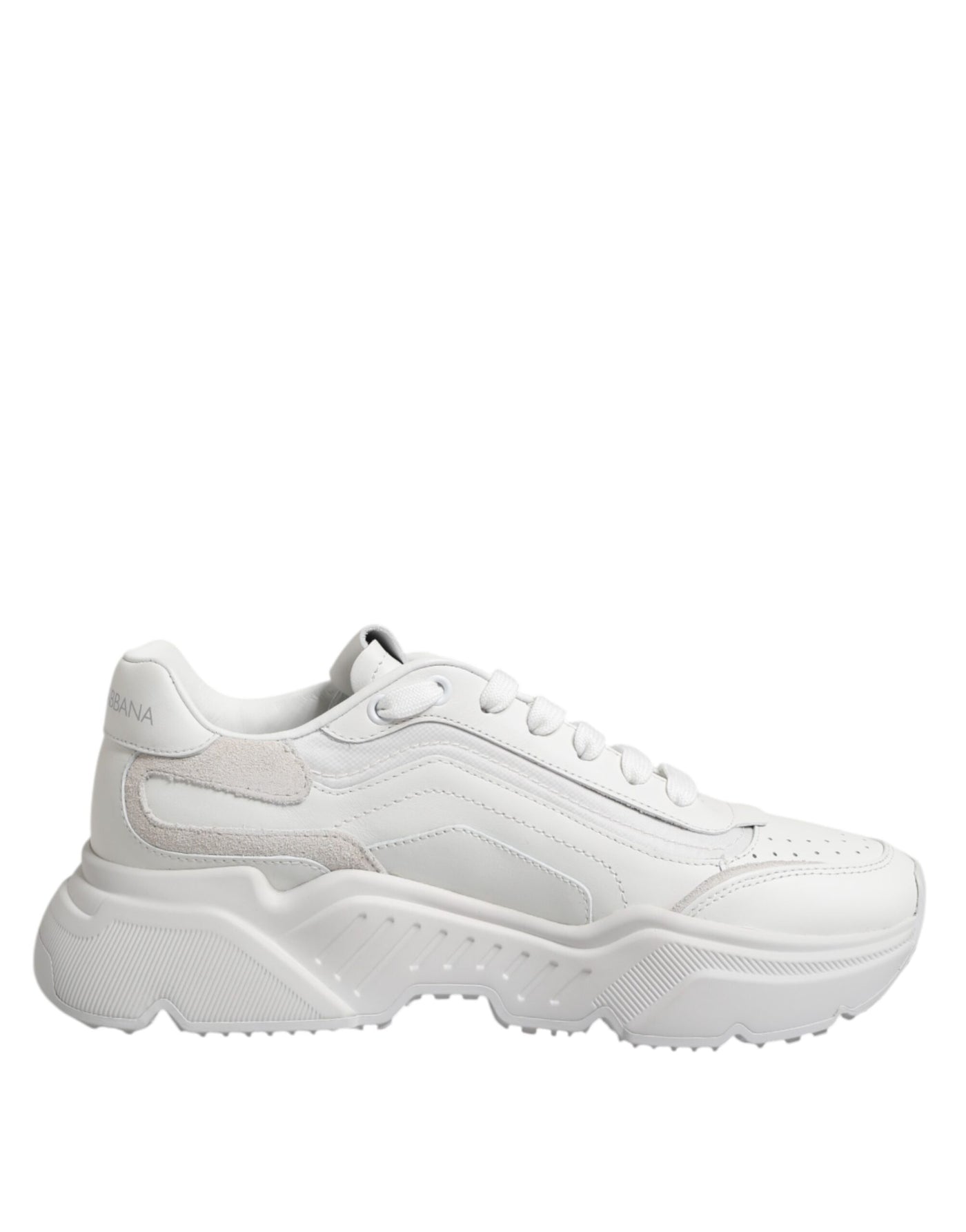 Dolce & Gabbana Weiß Leder Daymaster Low Top Turnschuhe Schuhe