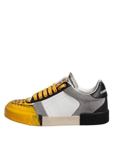 Dolce & Gabbana Multicolor MIAMI Low Top Turnschuhe Schuhe