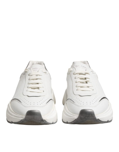 Dolce & Gabbana Weiß Daymaster Leder Low Top Turnschuhe Schuhe