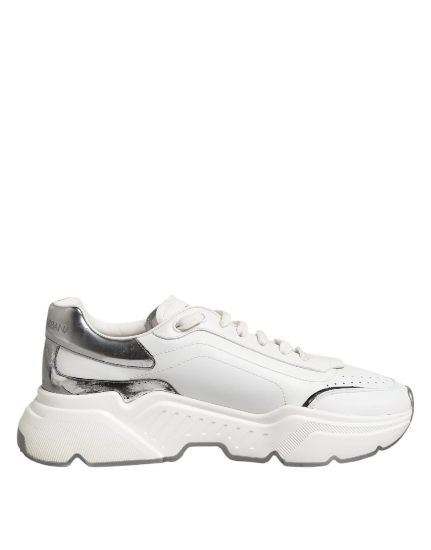 Dolce & Gabbana Weiß Daymaster Leder Low Top Turnschuhe Schuhe