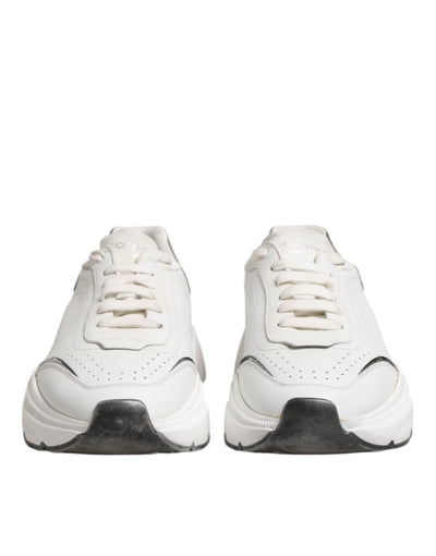 Dolce & Gabbana Weiß Daymaster Leder Low Top Turnschuhe Schuhe