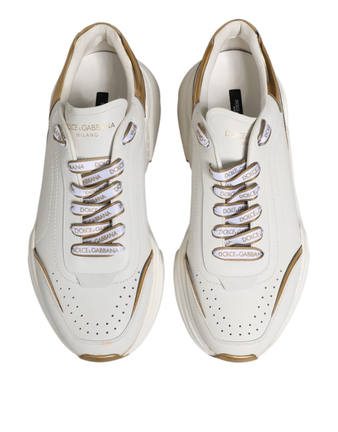 Dolce & Gabbana Weiß Logo Daymaster Low Top Turnschuhe Schuhe