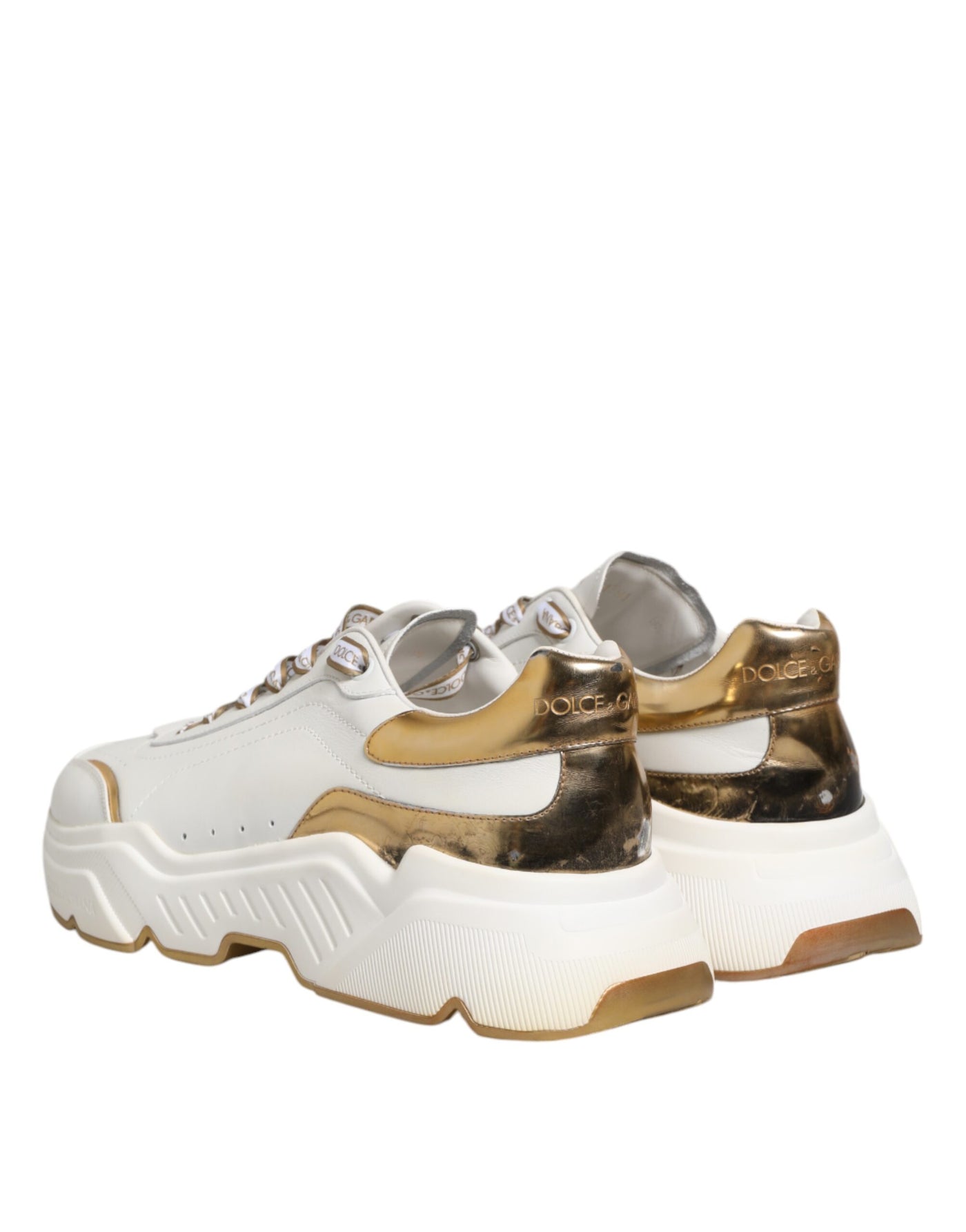 Dolce & Gabbana Weiß Logo Daymaster Low Top Turnschuhe Schuhe