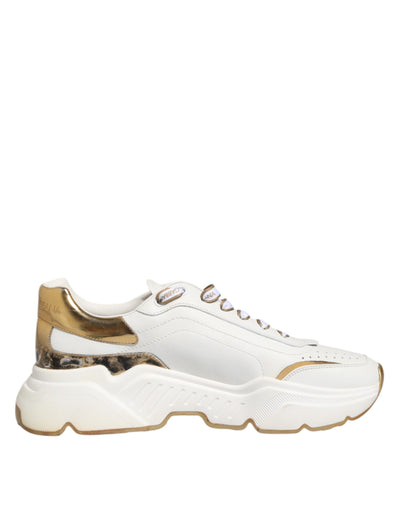 Dolce & Gabbana Weiß Logo Daymaster Low Top Turnschuhe Schuhe