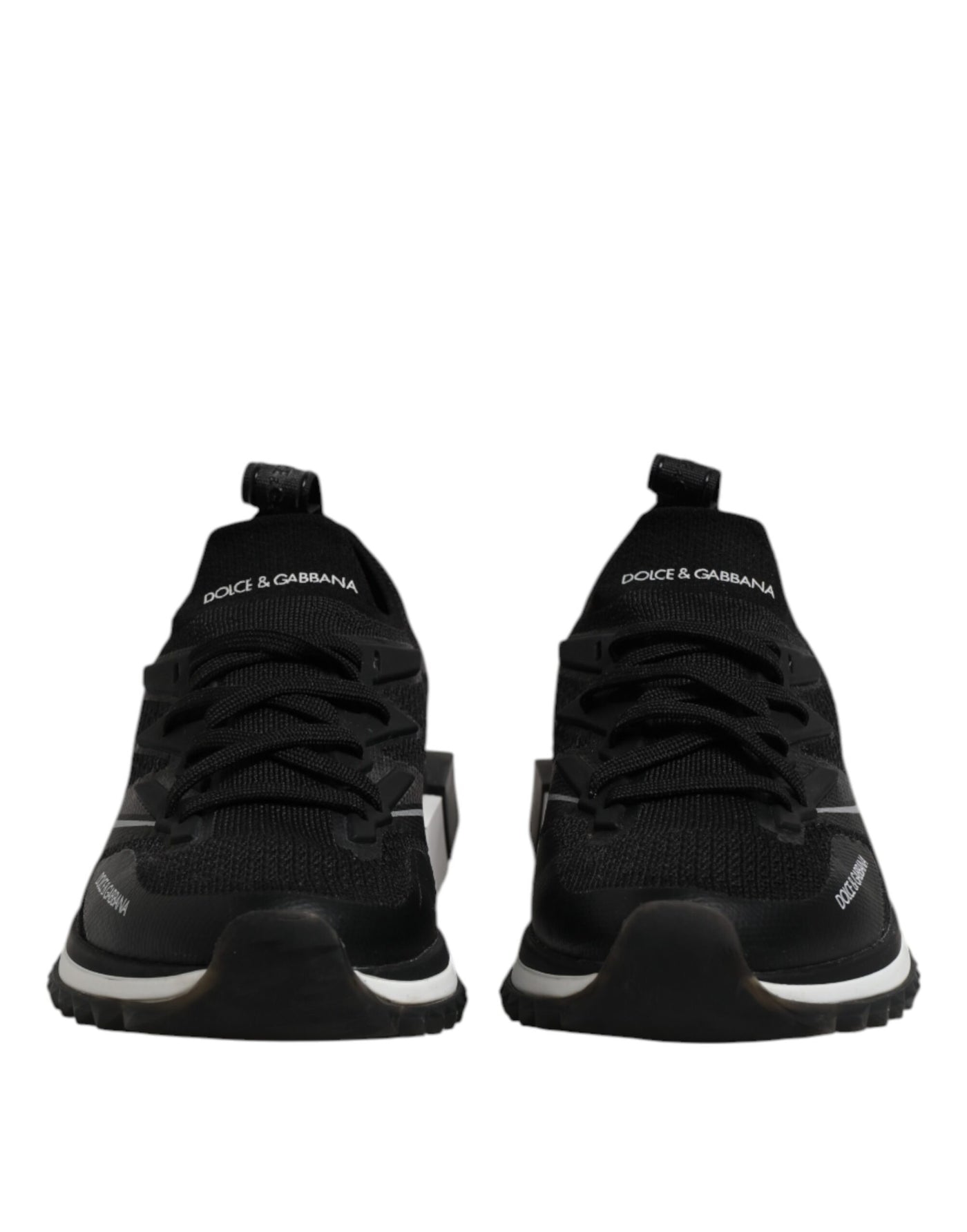 Dolce & Gabbana Schwarz SORRENTO Lace Up Männer Turnschuhe Schuhe