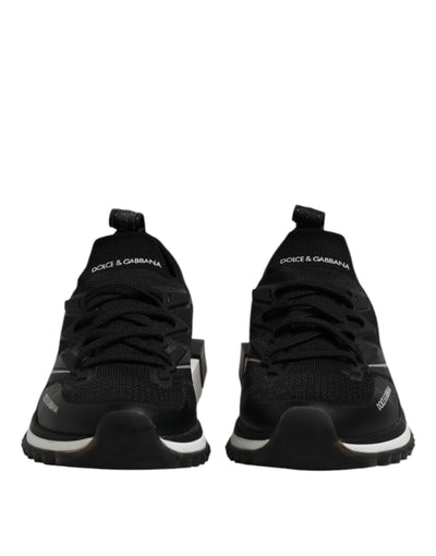 Dolce & Gabbana Schwarz SORRENTO Lace Up Männer Turnschuhe Schuhe