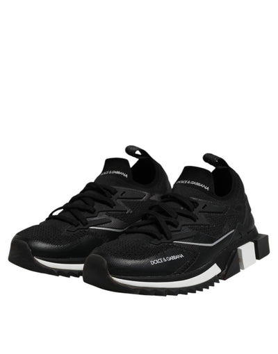 Dolce & Gabbana Schwarz SORRENTO Lace Up Männer Turnschuhe Schuhe