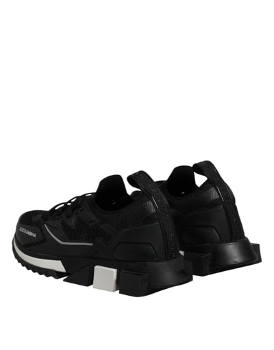 Dolce & Gabbana Schwarz SORRENTO Lace Up Männer Turnschuhe Schuhe