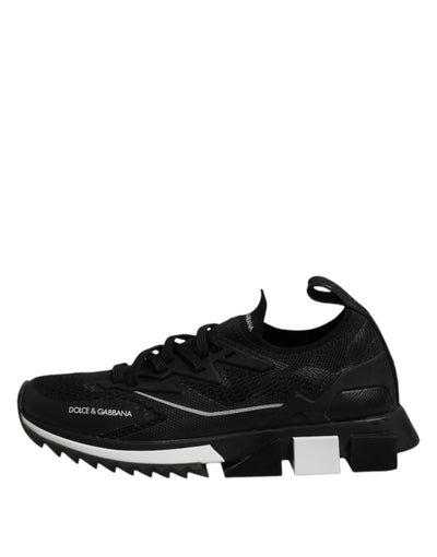 Dolce & Gabbana Schwarz SORRENTO Lace Up Männer Turnschuhe Schuhe