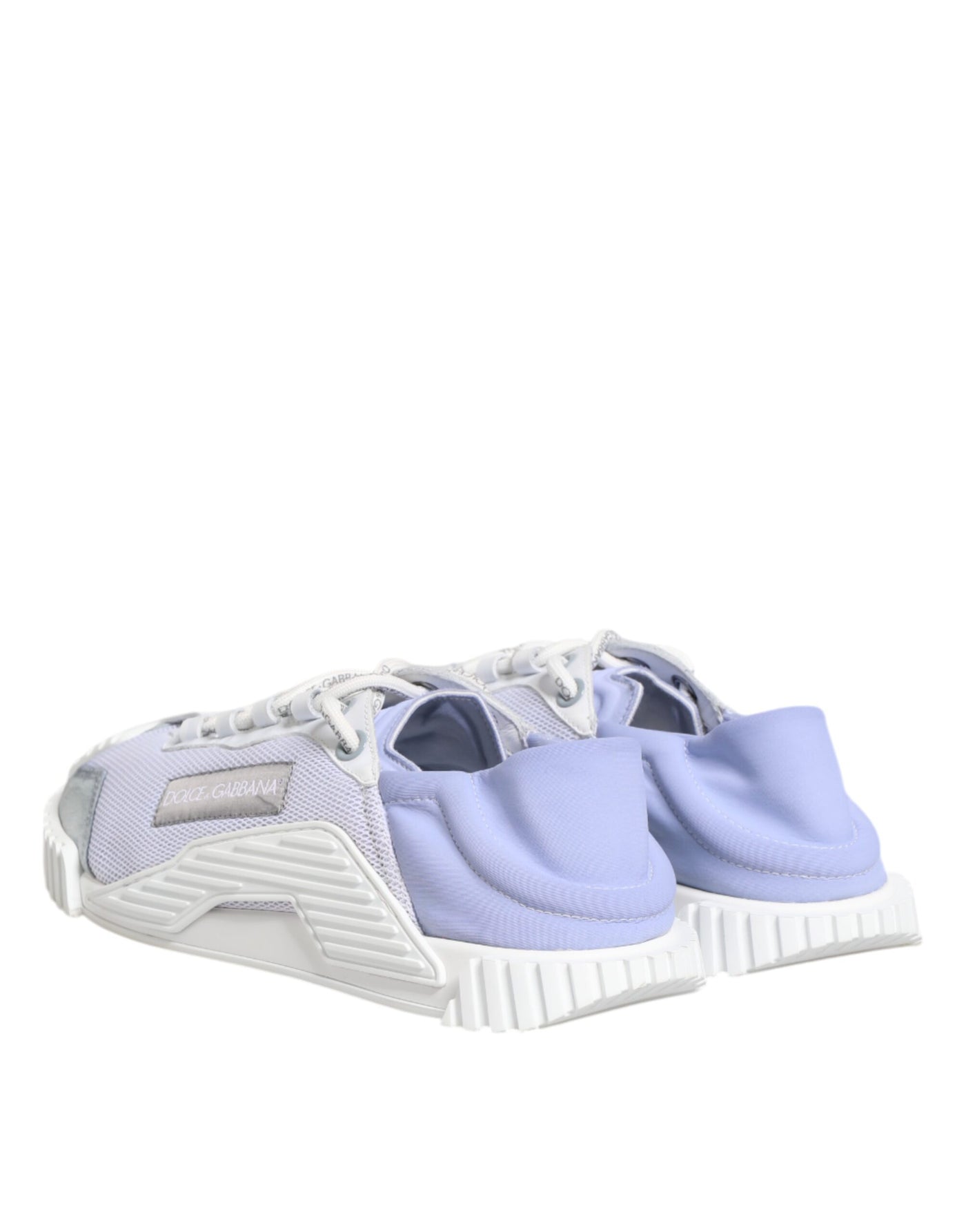 Dolce & Gabbana Lila Weiß NS1 Lace Up Low Top Sneakers Schuhe