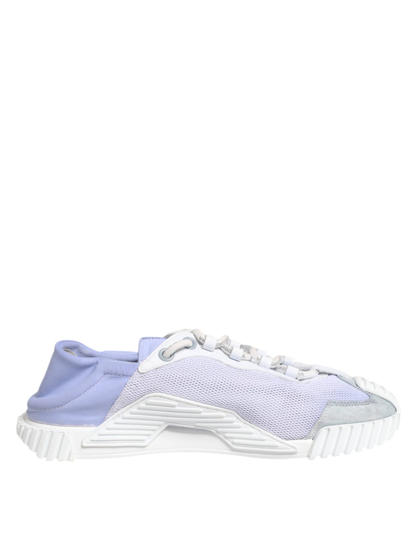 Dolce & Gabbana Lila Weiß NS1 Lace Up Low Top Sneakers Schuhe