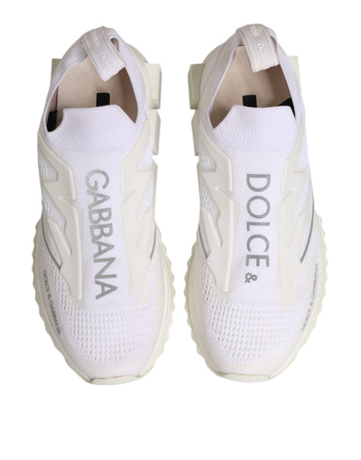 Dolce & Gabbana Weiß SORRENTO Slip On Low Top Turnschuhe Schuhe