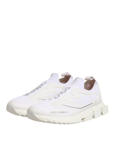Dolce & Gabbana Weiß SORRENTO Slip On Low Top Turnschuhe Schuhe