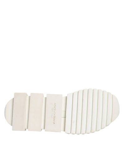 Dolce & Gabbana Weiß SORRENTO Slip On Low Top Turnschuhe Schuhe