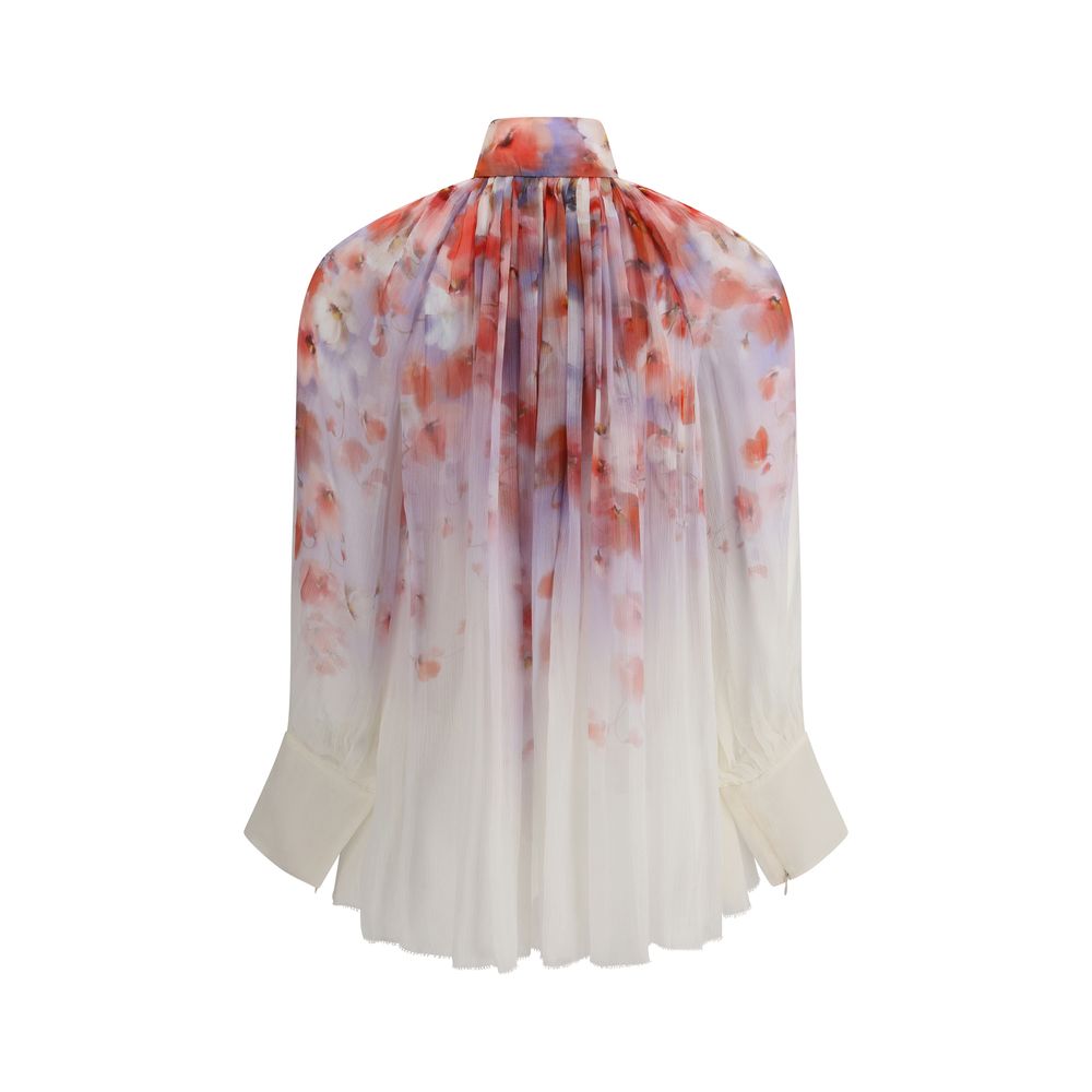 Zimmermann Crush-Bluse mit Blumendruck