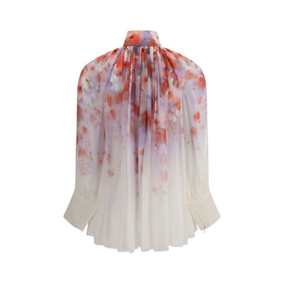 Zimmermann Crush-Bluse mit Blumendruck