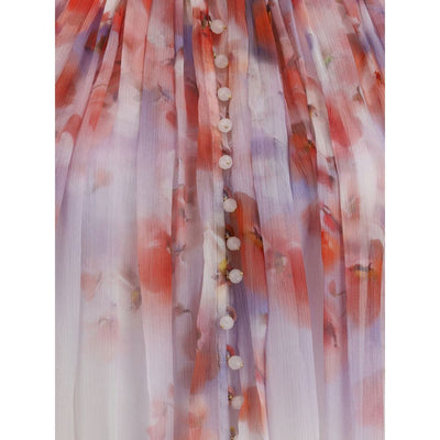 Zimmermann Crush-Bluse mit Blumendruck