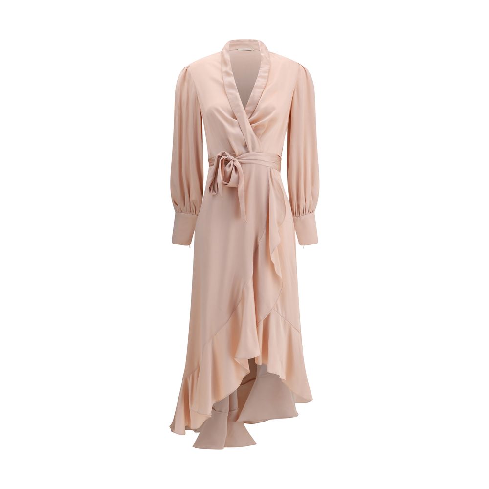 Zimmermann Wickelkleid aus Seiden-Charmeuse