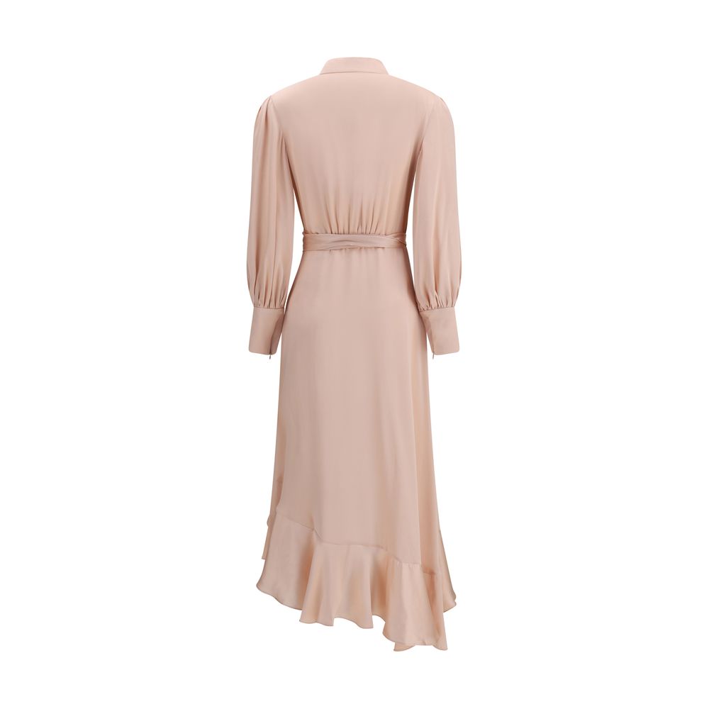 Zimmermann Wickelkleid aus Seiden-Charmeuse