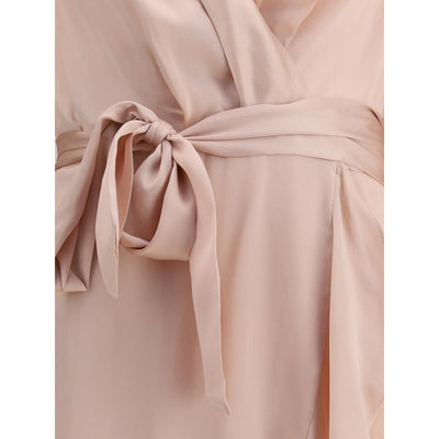 Zimmermann Wickelkleid aus Seiden-Charmeuse