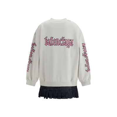 Balenciaga Sweatshirt Kleid mit Logo