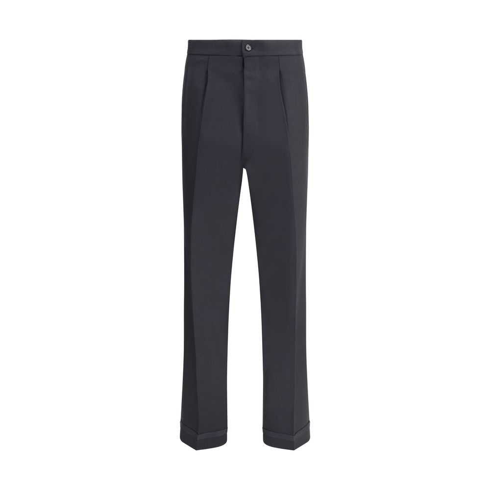 Margiela Plisseehose aus Wolle