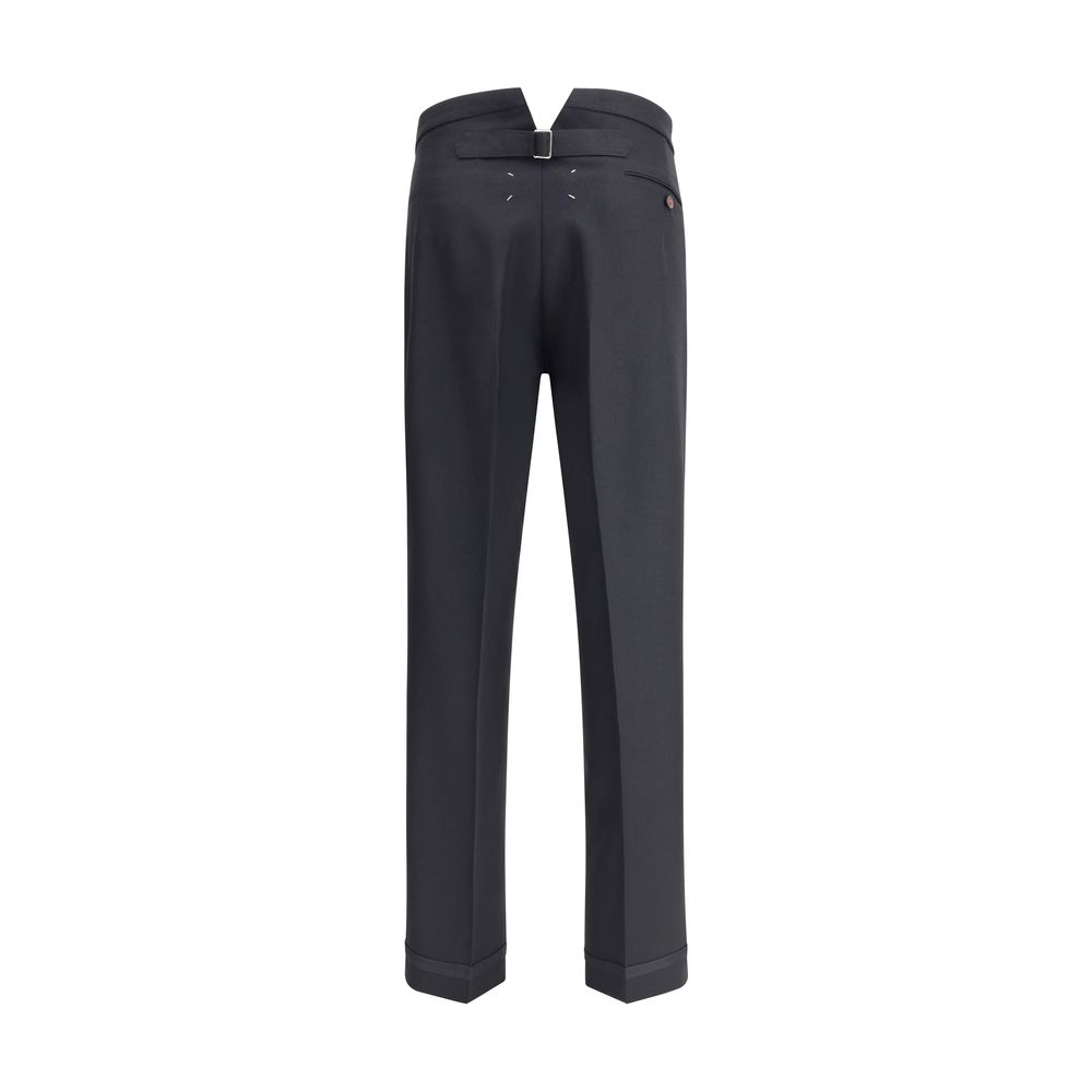 Margiela Plisseehose aus Wolle