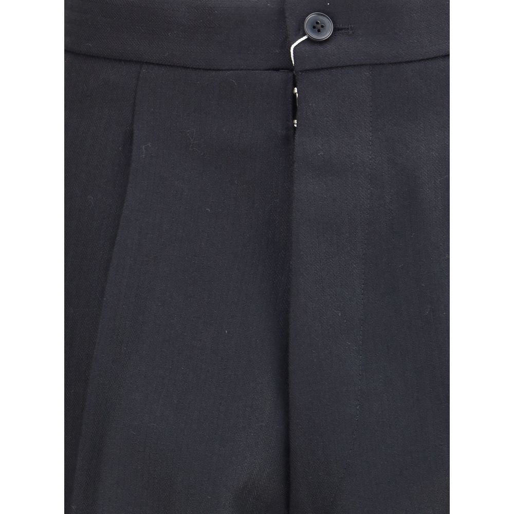 Margiela Plisseehose aus Wolle