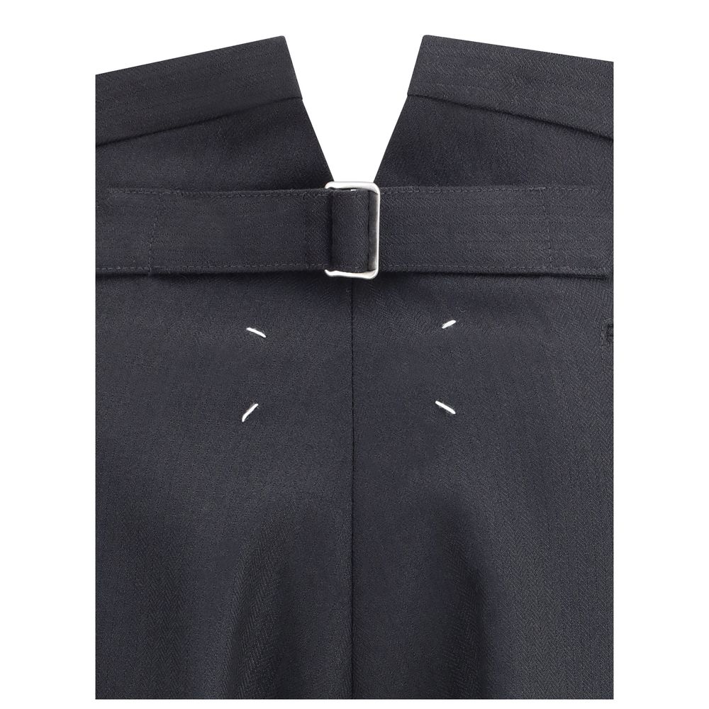 Margiela Plisseehose aus Wolle