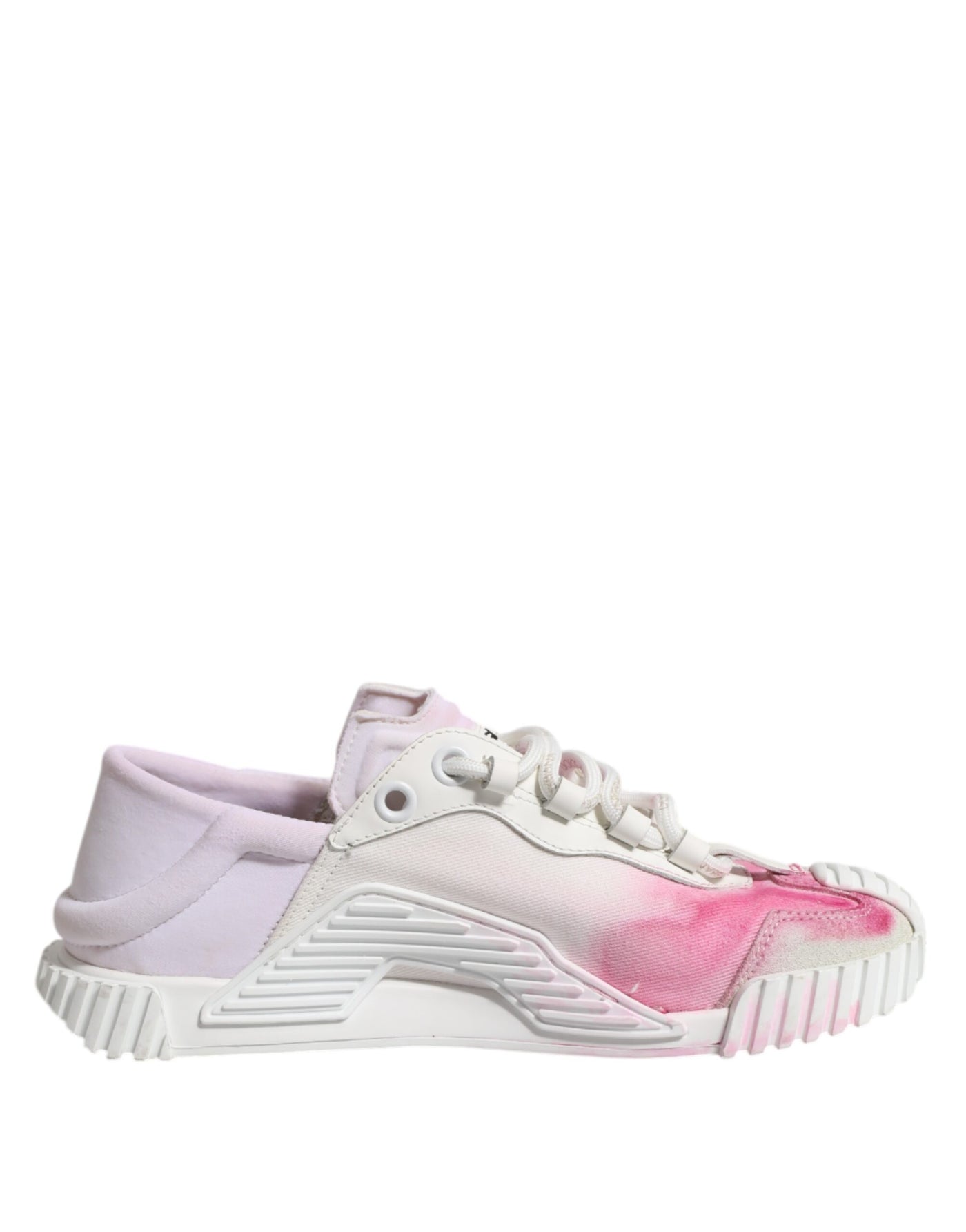 Dolce & Gabbana Weiß NS1 Lace Up Low Top Turnschuhe Schuhe