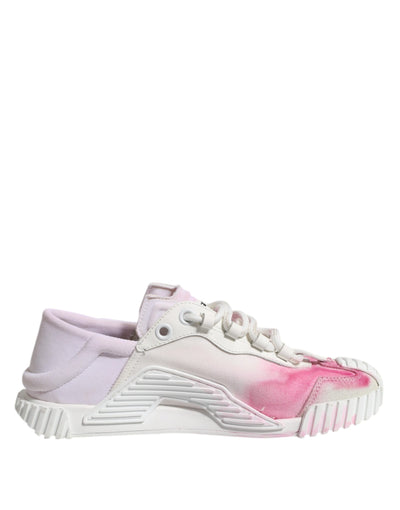 Dolce & Gabbana Weiß NS1 Lace Up Low Top Turnschuhe Schuhe