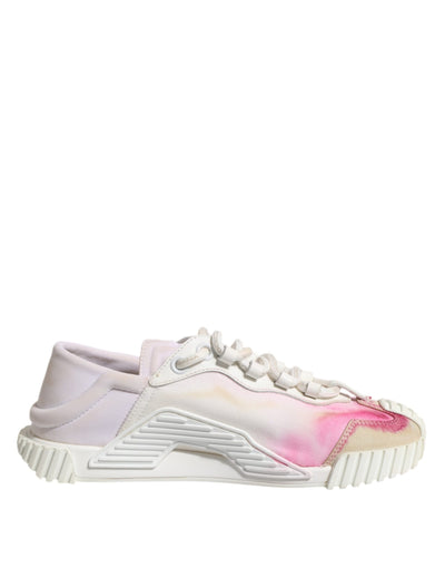 Dolce & Gabbana Weiß NS1 Lace Up Low Top Turnschuhe Schuhe