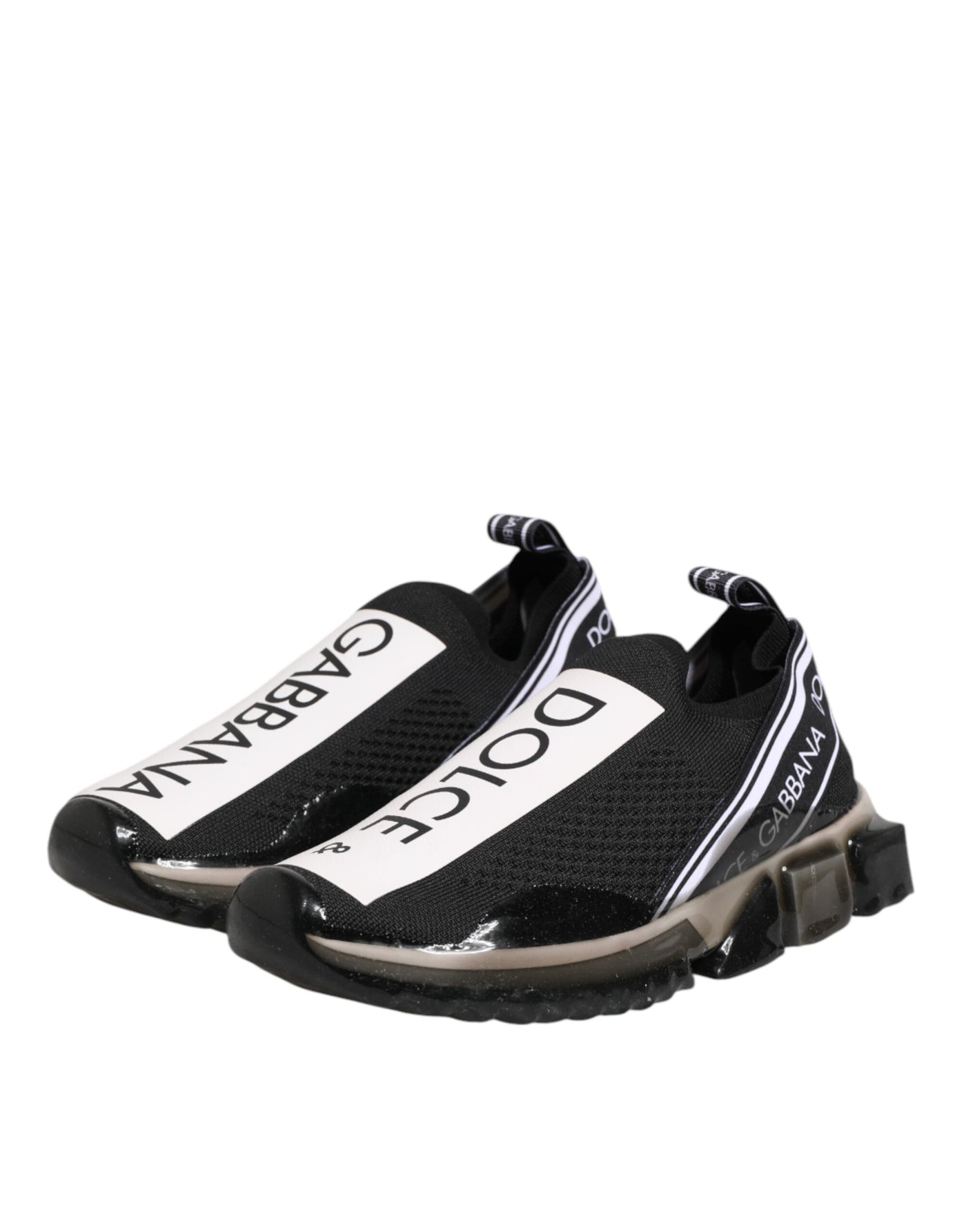 Dolce & Gabbana Schwarz Sorrento Slip On Low Top Sneakers Schuhe