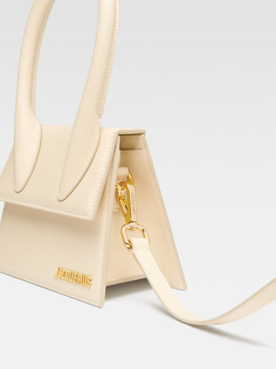 Jacquemus Le Chiquito Moyen Elfenbein Tasche