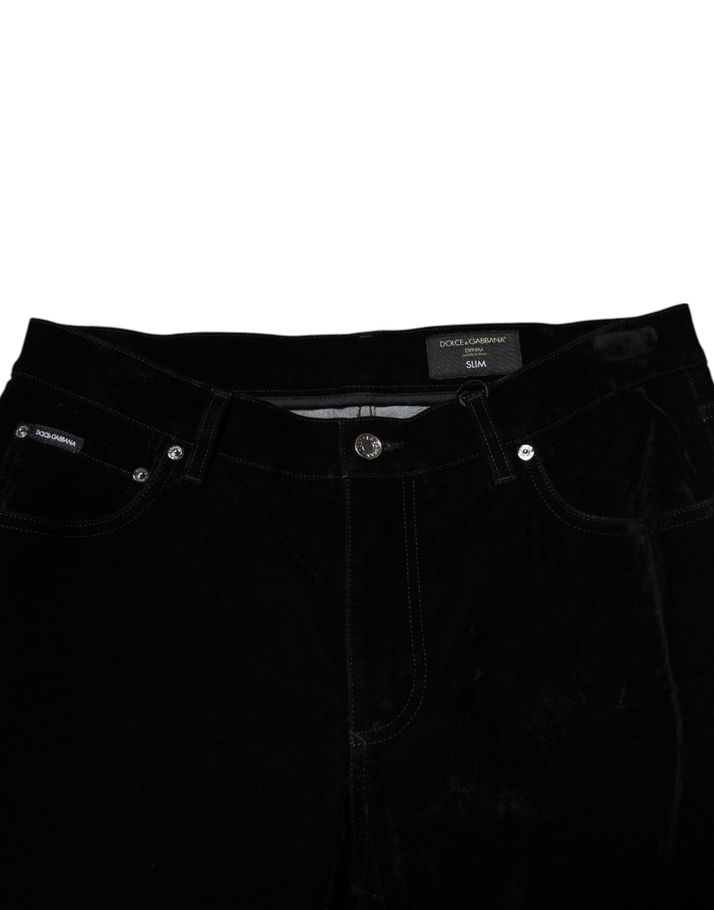 Dolce & Gabbana Schwarze Baumwolle Männer Kleid Formale Hose Hose