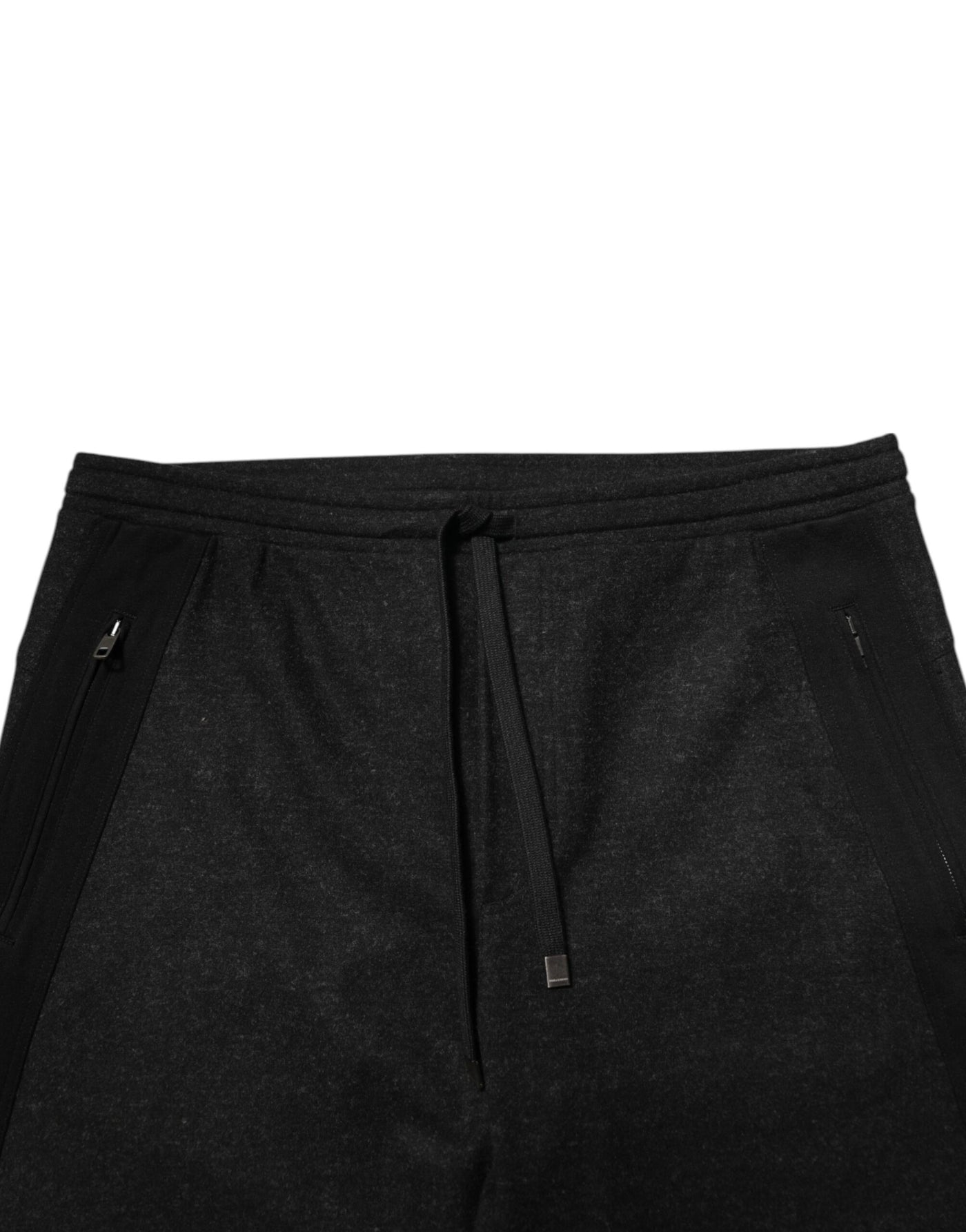 Dolce & Gabbana Schwarze Mergel-Jogginghose aus Wollmischung Hose