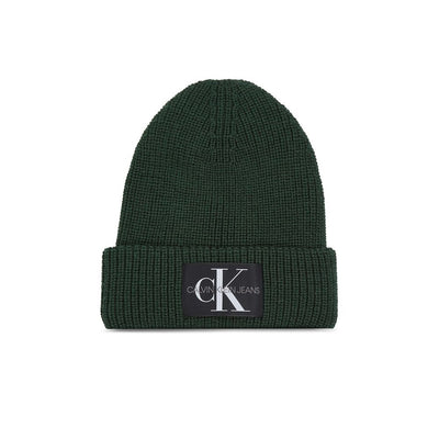 Calvin Klein Jeans Grüne Baumwollkappen Baseballmütze