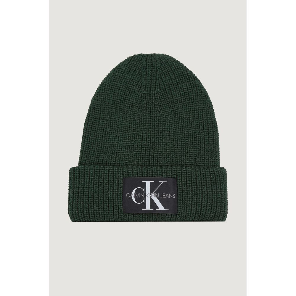 Calvin Klein Jeans Grüne Baumwollkappen Baseballmütze