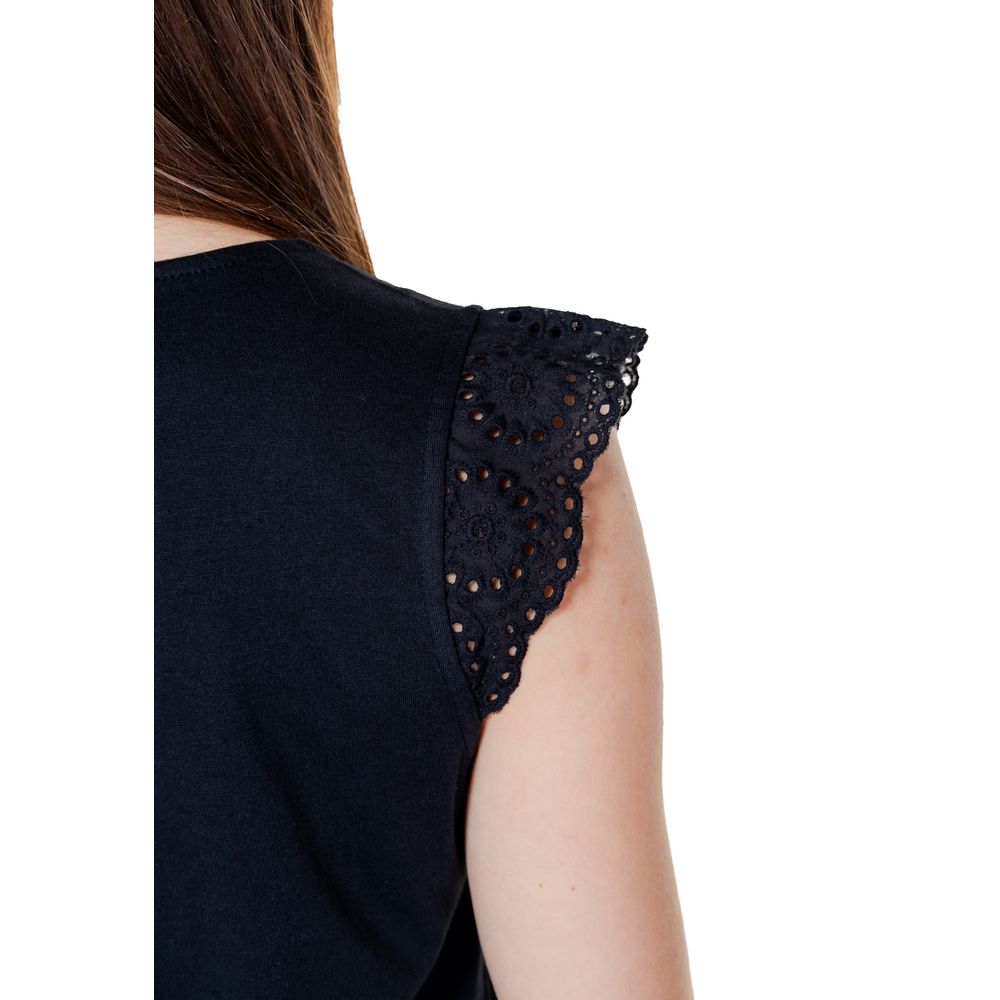 Vero Moda Schwarzes T-Shirt aus recycelter Baumwolle