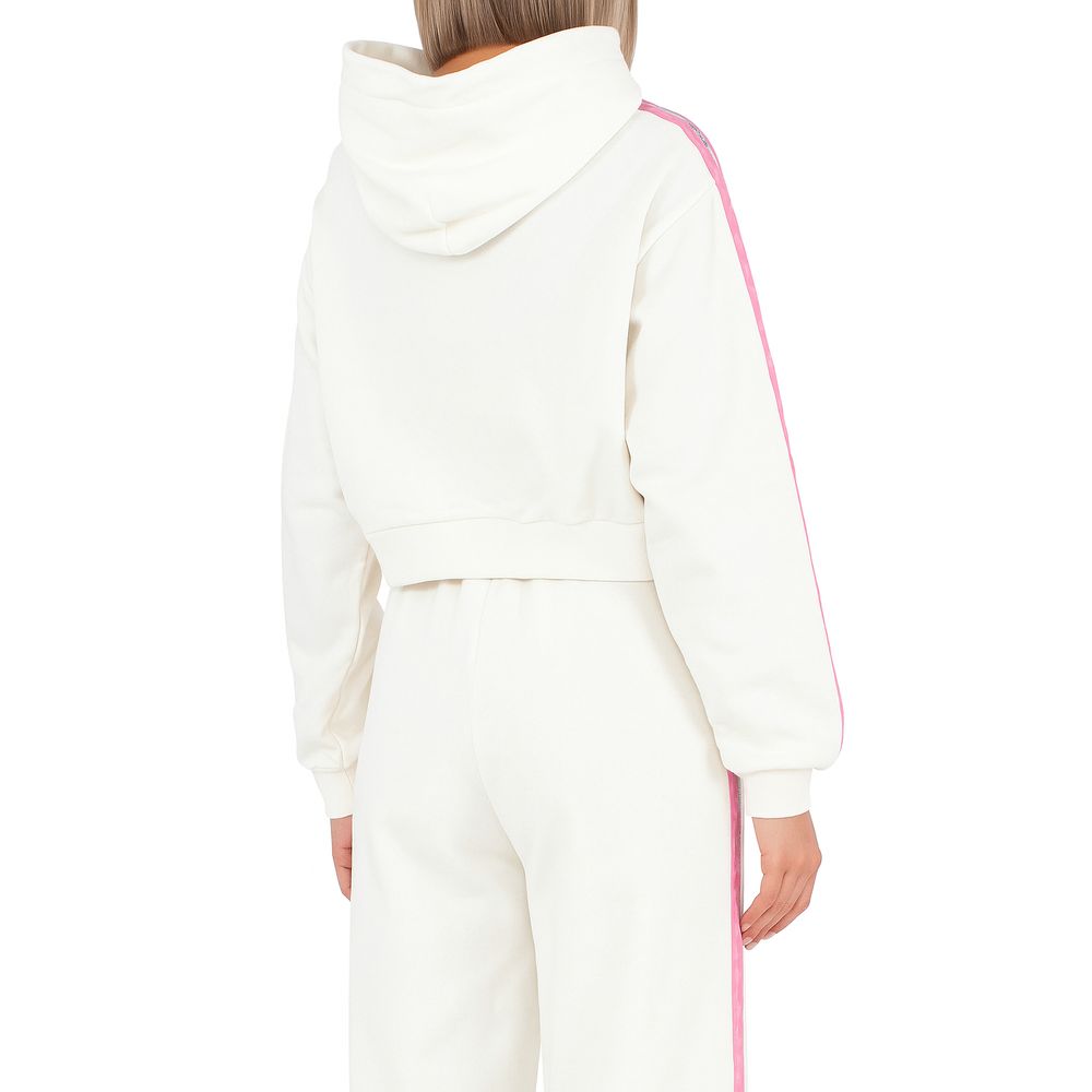 Comme Des Fuckdown Weißer Baumwollpullover