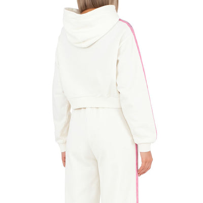 Comme Des Fuckdown Weißer Baumwollpullover